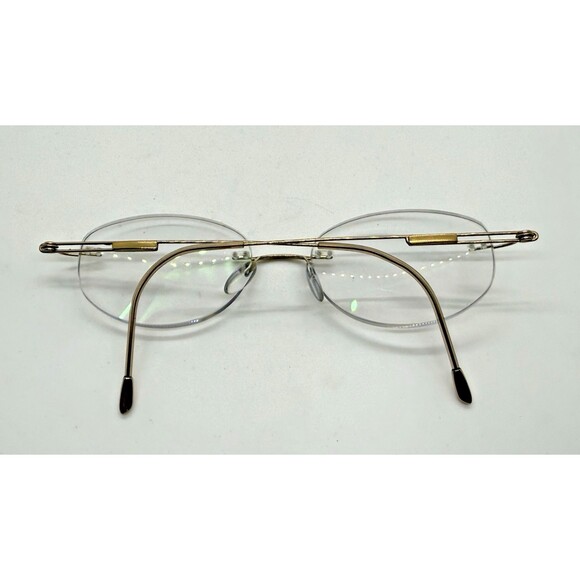 Silhouette 7534 20 6076 Gold Titanium Eyeglasses Austria 17-140 w/Furla Case 4pc